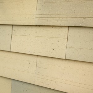 Creaton Motio Ivory Reduction Wirecut facade i perspektiv, closeup